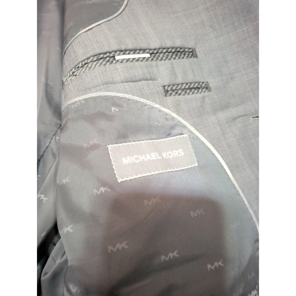 Michael‎ Kors Mens 46S Gray Wool Blend 2 Button Blazer Sport Coat Made in Canada